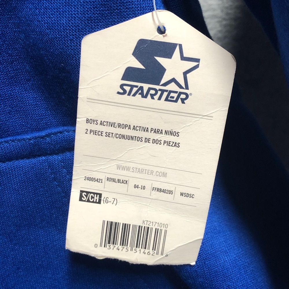 STARTER Royal Blue Activewear Set NWT - Picture 3 of 5
